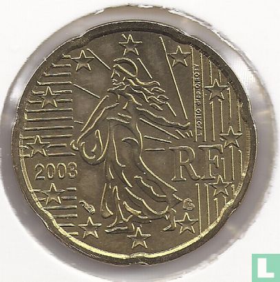 Frankrijk 20 cent 2003 - Afbeelding 1