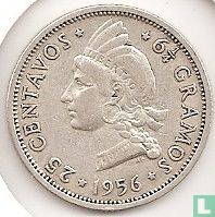 Dominican Republic 25 centavos 1956 - Image 1