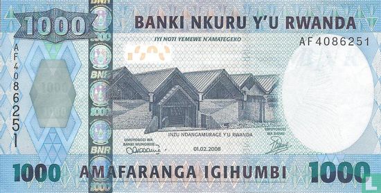 Rwanda 1000 Francs 2008 - Image 1