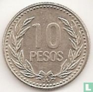 Colombia 10 pesos 1990 - Image 2