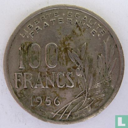 France 100 francs 1956 (without B) - Image 1
