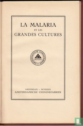 La Malaria et les grandes cultures - Afbeelding 3