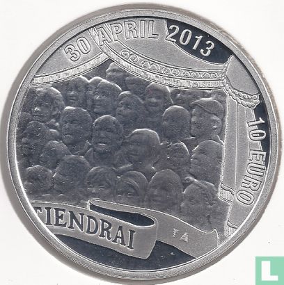 Netherlands 10 euro 2013 (PROOF) "Crowning of king Willem Alexander" - Image 1