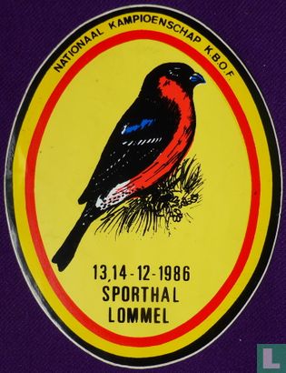 K.B.O.F Nationaal Kampioenschap 1986 Sporthal Lommel