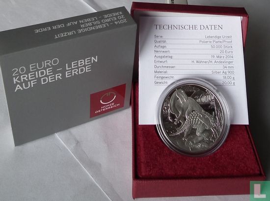Österreich 20 Euro 2014 (PP) "The geological periods - the Cretaceous" - Bild 3