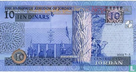 Jordanië 10 Dinars 2002 - Afbeelding 2