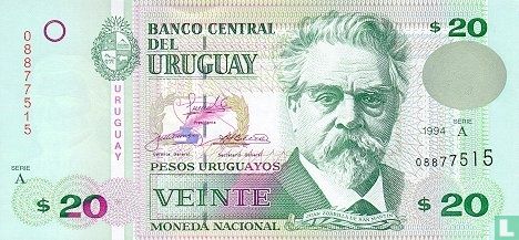 Uruguay 20 Pesos 1994 - Image 1