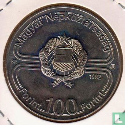 Hungary 100 forint 1982 "Football World Cup in Spain" - Image 1