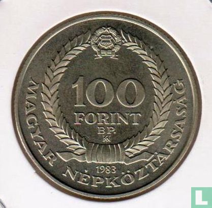 Hongrie 100 forint 1983 "100th anniversary Birth of Béla Czóbel" - Image 1