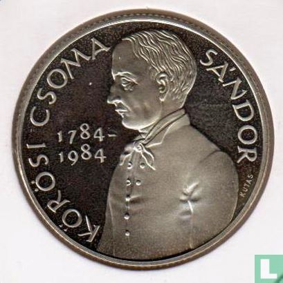 Hongrie 100 forint 1984 "200th anniversary Birth of Sándor Körösi Csoma" - Image 2
