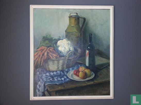 oil on canvas-a. van Lambalgen (70x80) - Image 1