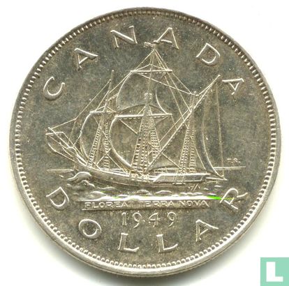 Canada 1 dollar 1949 "Accession of Newfoundland to the Canadian Confederation States" - Afbeelding 1