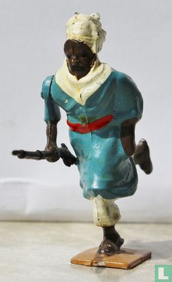 Arab running with musket - Image 1