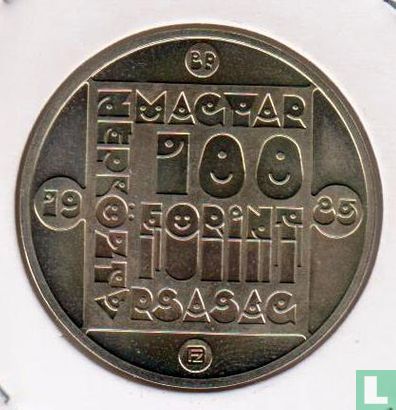 Hongarije 100 forint 1985 "Wildcat" - Afbeelding 1