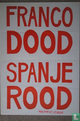 Franco dood Spanje rood