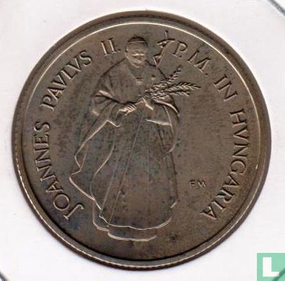 Hongarije 100 forint 1991 "Visit of Pope John Paul II" - Afbeelding 2