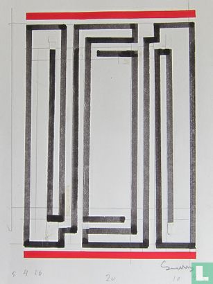 Siep van den Berg -"Labyrinth" collage, 1996