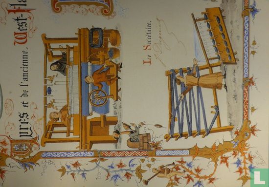 Société historique d'ypres 1861 Diplom Detail .Francois Bohm. Stedelijk Museum Ypre Ieper 