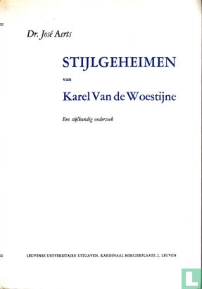 Stijlgeheimen van Karel Van de Woestijne - Image 1
