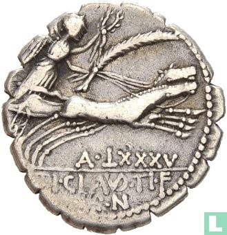 Roman Republic. Ti. Claudius Nero, AR Denarius Rome 79 BC. - Image 2