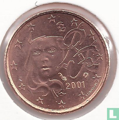 France 1 cent 2001 - Image 1