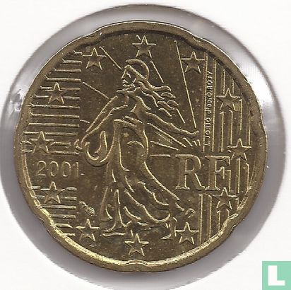 France 20 cent 2001 - Image 1