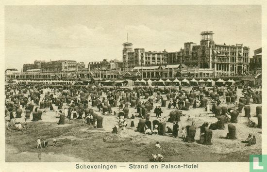 Scheveningen - Strand en Palace-Hotel - Afbeelding 1