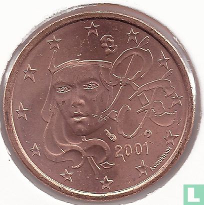 France 5 cent 2001 - Image 1