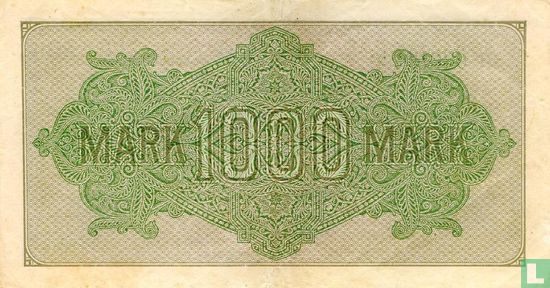 Reichsbank, 1000 Mark 1922 (P.76e - Ros.75m) - Image 2