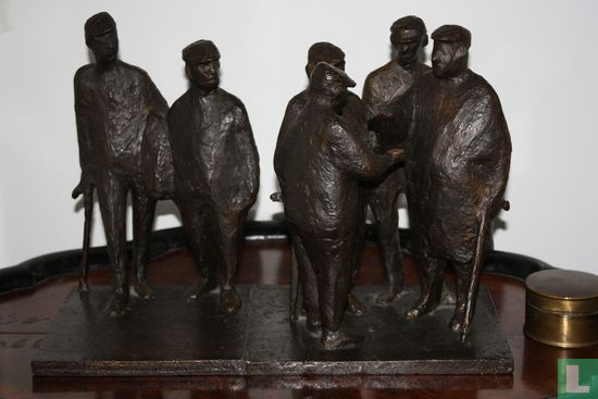Marché aux bestiaux Bert Kabba Bronze sculpture - Image 1