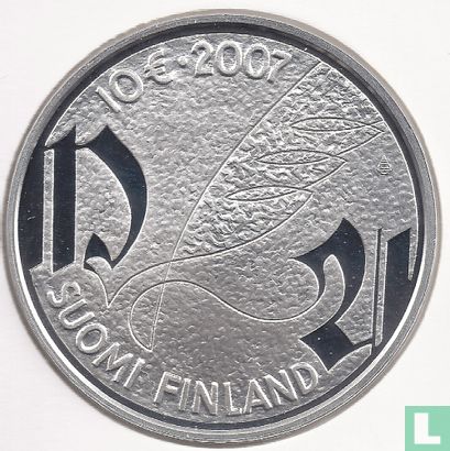 Finland 10 euro 2007 (PROOF) "Mikael Agricola and the Finnish language" - Image 1