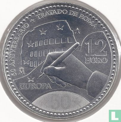 Spanje 12 euro 2007 (PROOF) "50th Anniversary of the Treaty of Rome" - Afbeelding 2