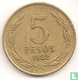 Chili 5 pesos 1982 - Image 1