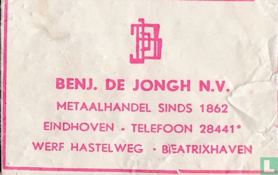 Benj. de Jongh N.V. - Bild 1