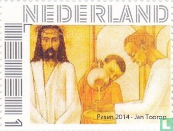 Jesus wird zum Tod-Detail Kruisweg Statie Jan Toorop verurteilt