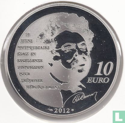 France 10 euro 2012 (PROOF) "Heroes of the French literature - D'Artagnan" - Image 1