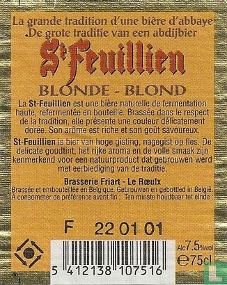 St. Feuillien Blonde-Blond 75cl - Bild 2