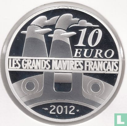 France 10 euro 2012 (PROOF) "Le France" - Image 1