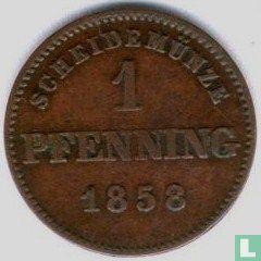 Bavière 1 pfennig 1858 - Image 1