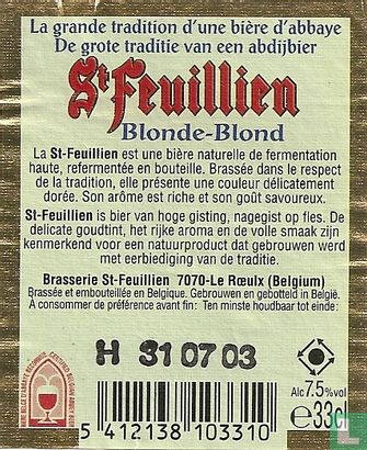 St. Feuillien Blonde-Blond - Image 2