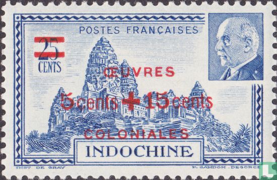 Angkor en Pétain, met opdruk
