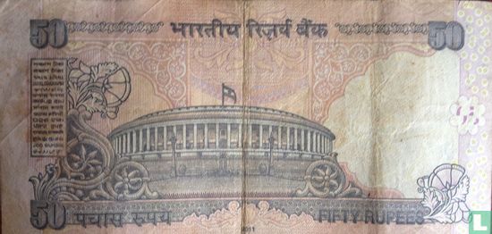 India 50 Rupees 2011 (L) - Afbeelding 2