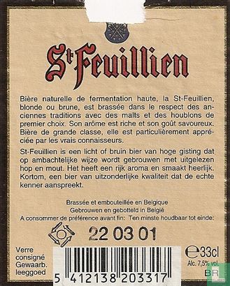 St. Feuillien Brune-Bruin - Afbeelding 2