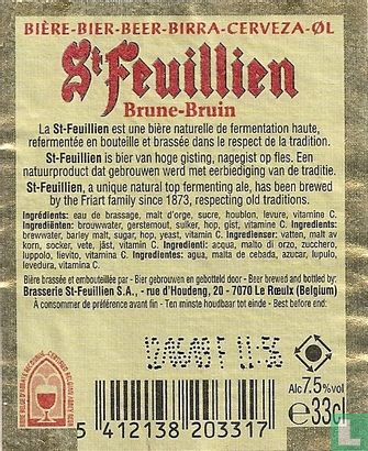 St. Feuillien Brune-Bruin - Afbeelding 2