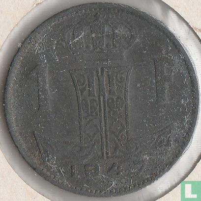 Belgium 1 franc 1947 (NLD-FRA) - Image 1