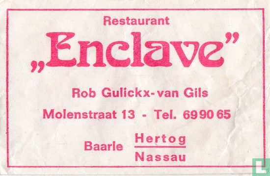 Restaurant "Enclave" - Afbeelding 1