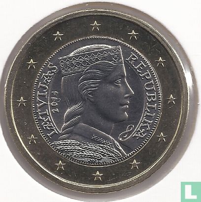 Lettonie 1 euro 2014 - Image 1