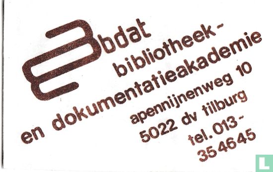 BDAT Bibliotheek en Dokumentatieakademie - Bild 1