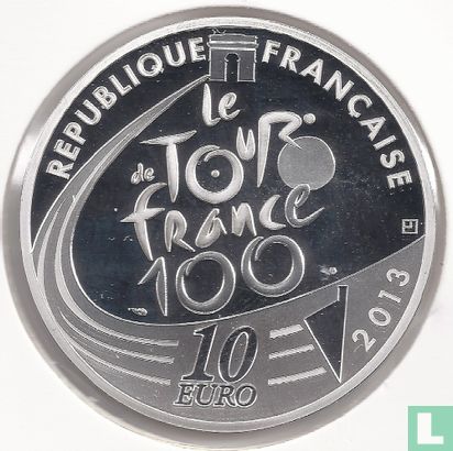 Frankrijk 10 euro 2013 (PROOF) "100th edition of the Tour de France - Leader" - Afbeelding 1