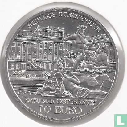 Austria 10 euro 2003 (special UNC) "Schönbrunn Palace" - Image 1